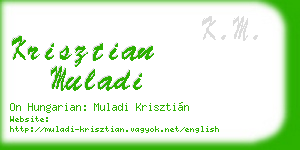 krisztian muladi business card